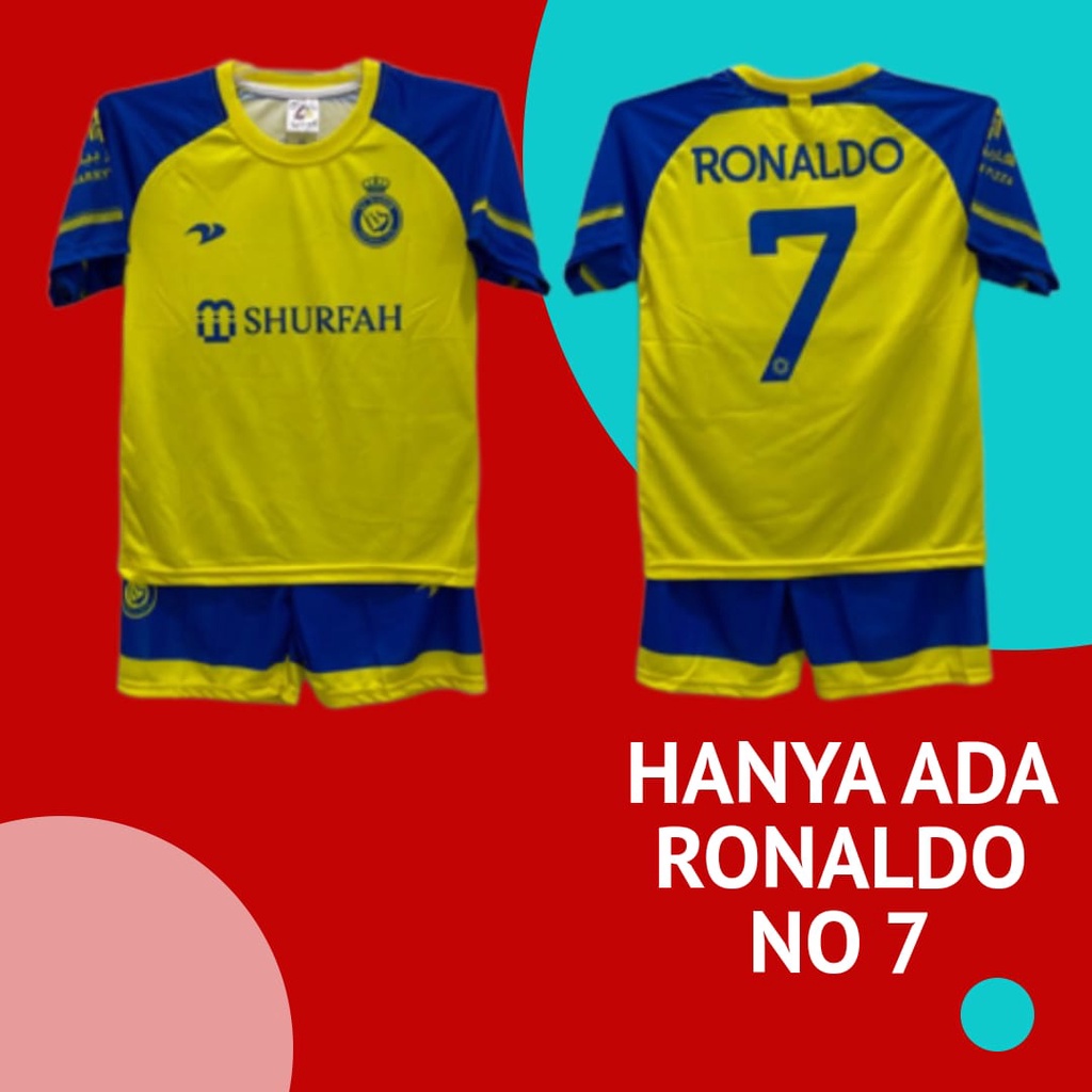 jersey baju ronaldo setelan baju al nasrr shurfah ronaldo