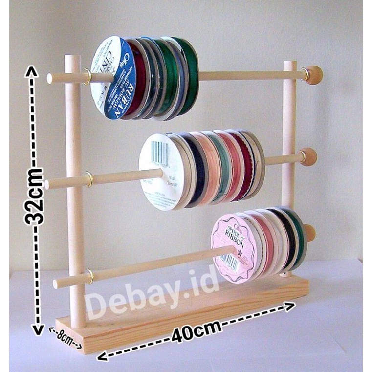 Rak pita/ribbon organizer/rak serbaguna