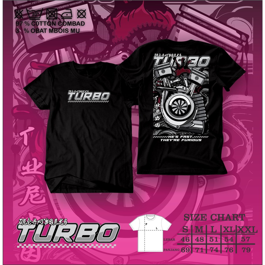 Kaos otomotif /kaos mobil Turbo-kaos terbaik-CAISAR CUSTOM