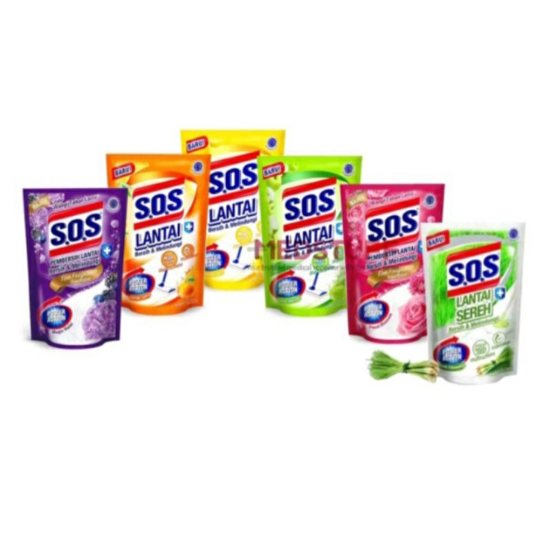 SOS Floor Cleaner/Pembersih Lantai Refill 750ml