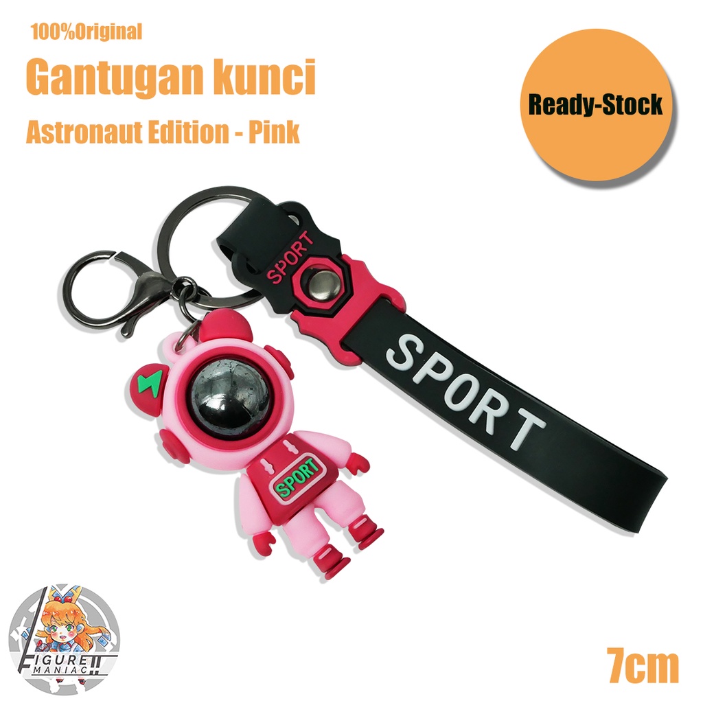 Gantungan Kunci - Astronout 3D Edition 7 cm Premium Import Astronot lucu Gantungan Kunci Lucu Gantungan Kunci Cute