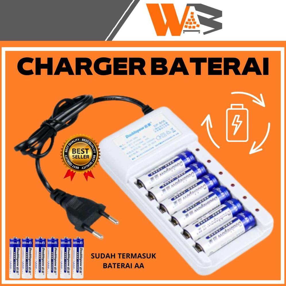 Charger Baterai Batre Battery AA dan AAA Charger Cas Baterai