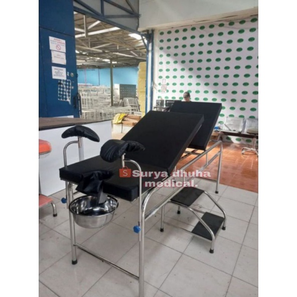 bed ginekologi / meja ginekologi / bed gynaecology / bed persalinan pasien stainless