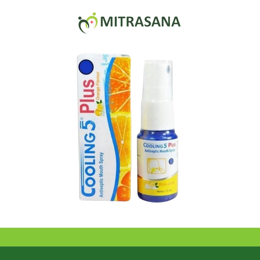 Cooling 5 Mouth Spray 15 Ml - meredakan sakit tenggorokan &amp; sariawan