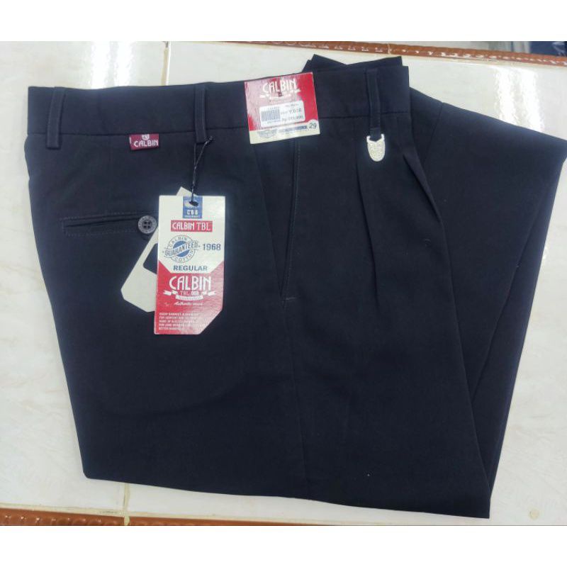 Celana Panjang Pria Formal Bahan Kerja Reguler  Calbin Original