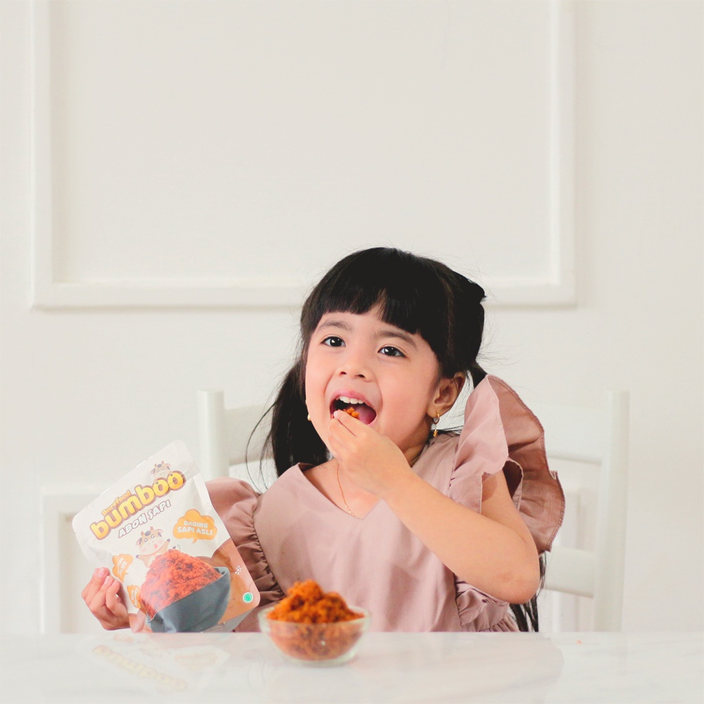 

pink BUMBOO Abon Asli - Tekstur Lembut MPASI Si Kecil - Sumber Protein - Tanpa MSG - Tanpa Pengawet