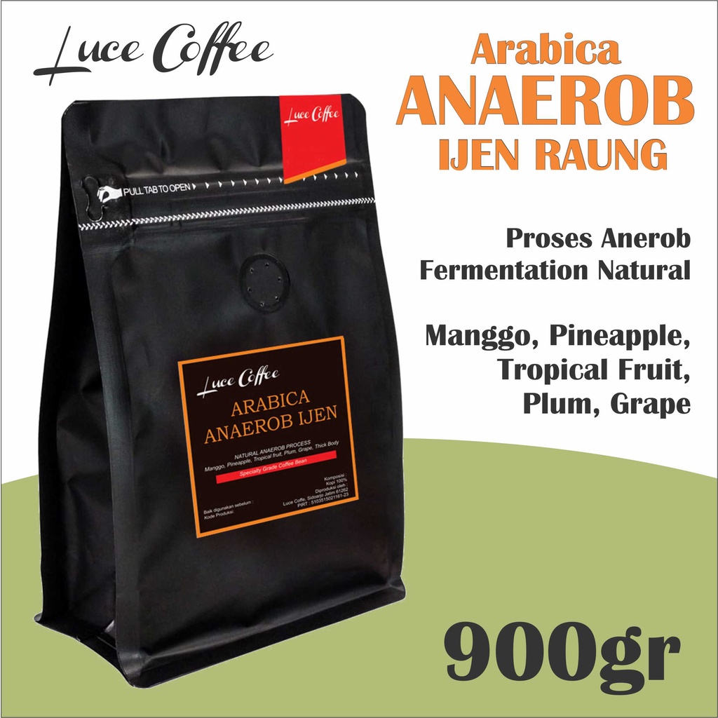 

Luce Coffee, Kopi Arabica Anaerob Ijen Raung 900gr - Biji atau Bubuk