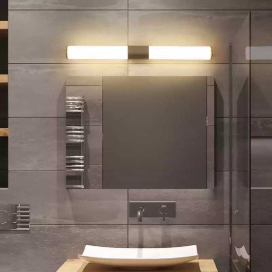 Lampu dinding MODERN lukisan WASHTAFEL meja kaca cermin rias panjang 60 CM daya 12 WATT simple elega