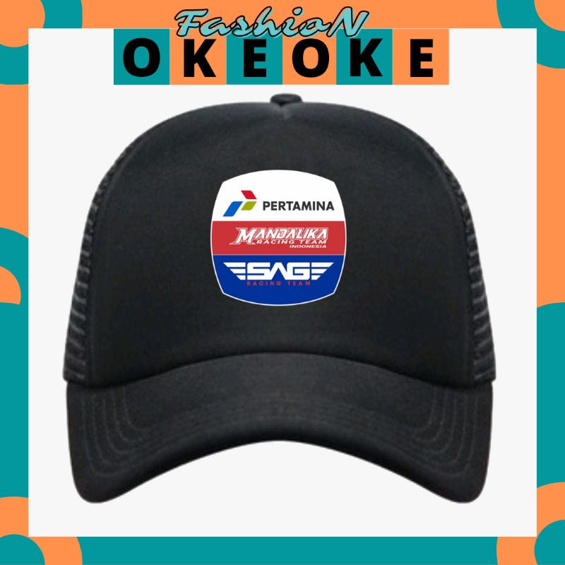 OkeOkeFashion Topi Trucker SIRKUIT MANDALIKA SAG - Topi Distro SIRKUIT MANDALIKA Logo - Topi MANDALI