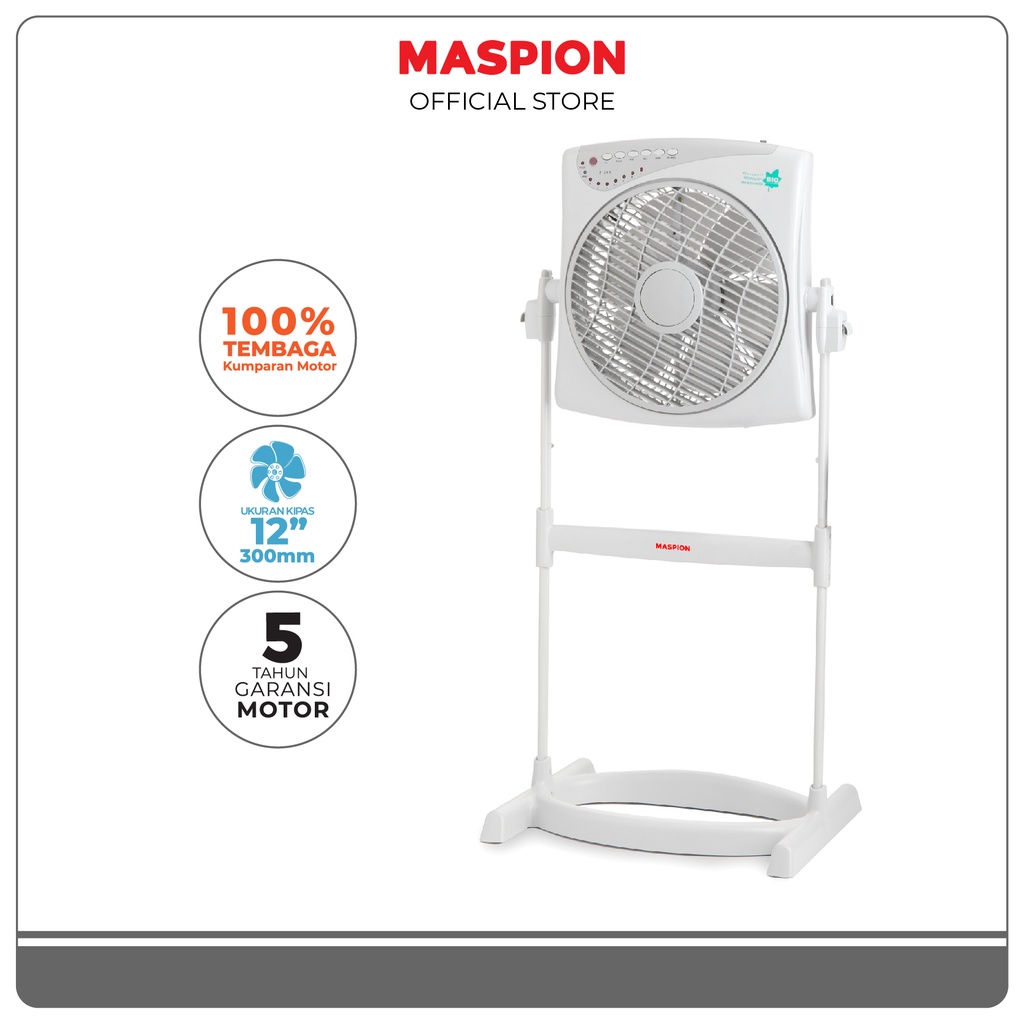 Maspion Kipas Angin Kotak Box Fan 12 Inch JF-2111RC