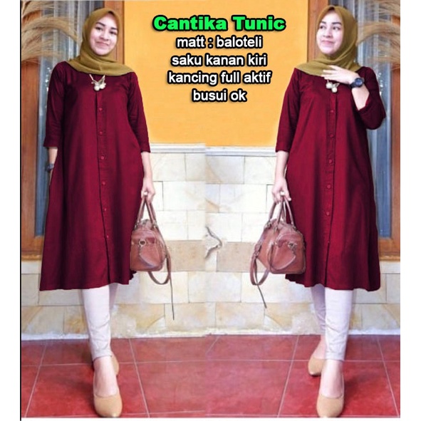 CTN Baju tunic CANTIKA jumbo best seller