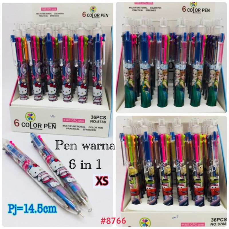 Pen warna 6 in 1