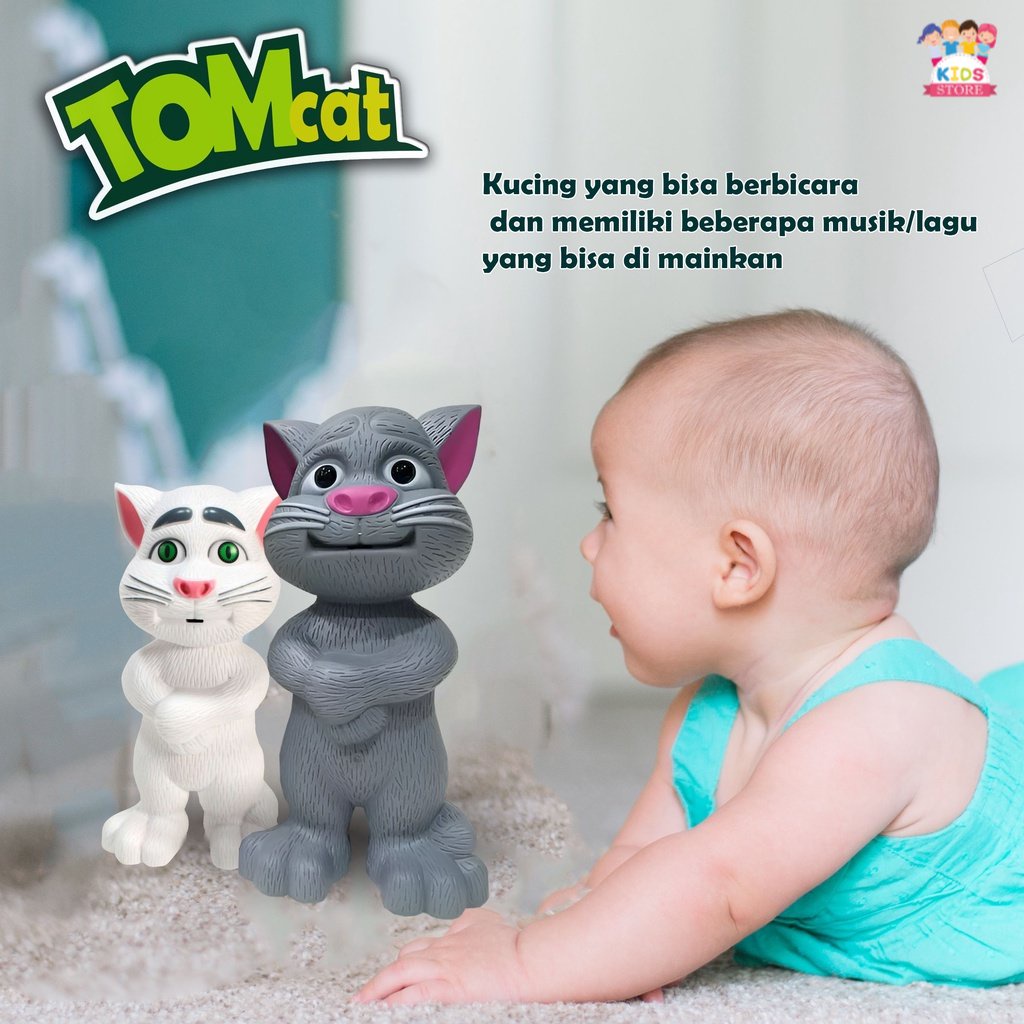 Talking Tom Cat Bisa Bicara | Mainan Peniru Suara | TomCat Talking | Mainan Anak 2 Tahun Perempuan