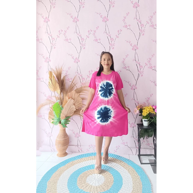 Dress Bali Jumbo - Dress Wanita Casual Dress Tie dye Jersey Circle ld 130cm 100kg