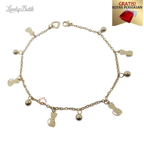 Gelang Kaki Titanium anti karat Gelang Wanita Dewasa Model Nemo New Kekinian Terbaru - Lovelybutik