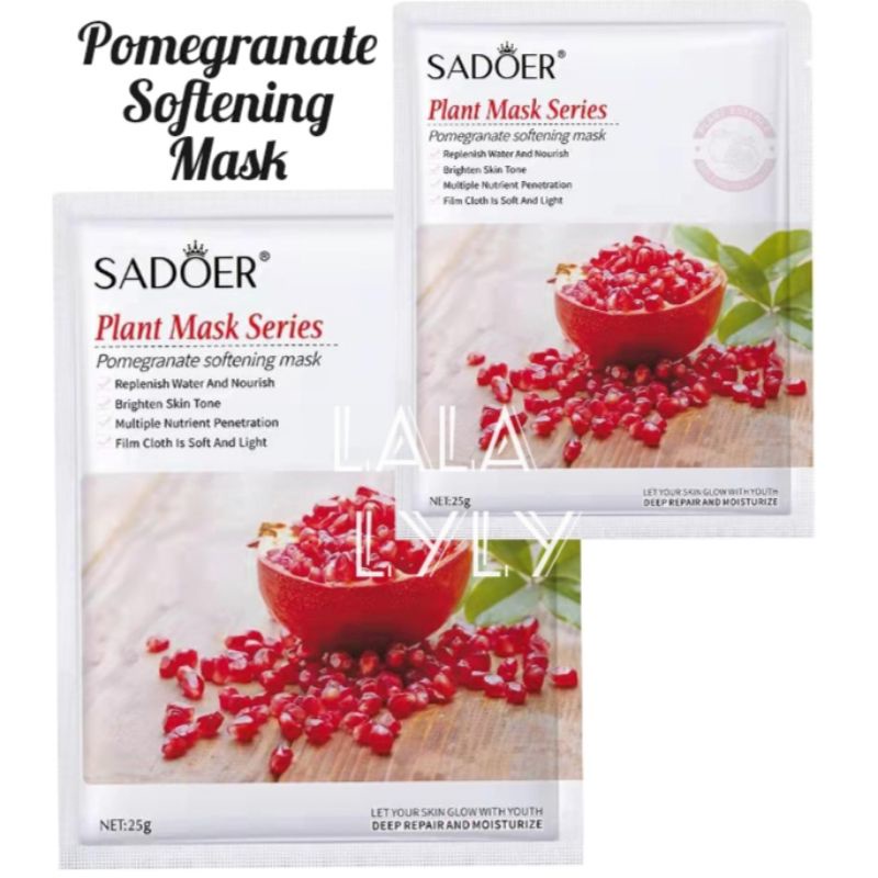 Sheet Mask Masker Wajah Soothing Mask Serum Mask Essense Mask/Pomegranate
