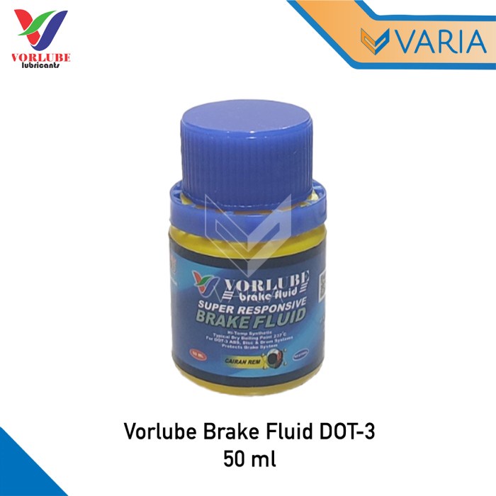 Vorlube Brake Fluid DOT-3 50 ml Oli Minyak Cairan Rem Motor Mobil