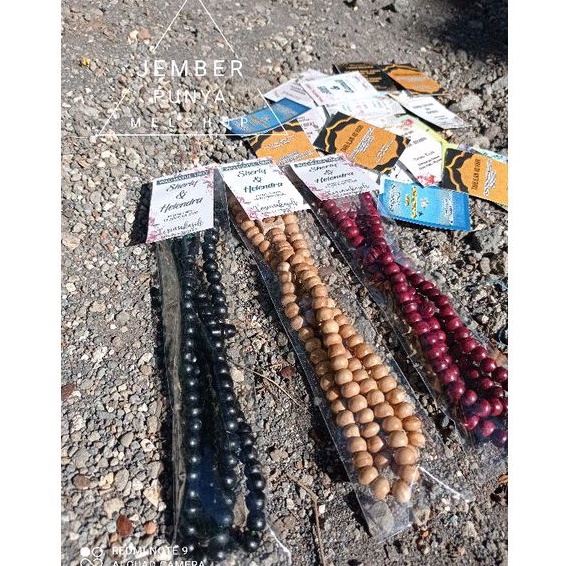 Tasbih 99 souvenir kartu ucapan isi 50pc free design boleh request warna tasbih termurah