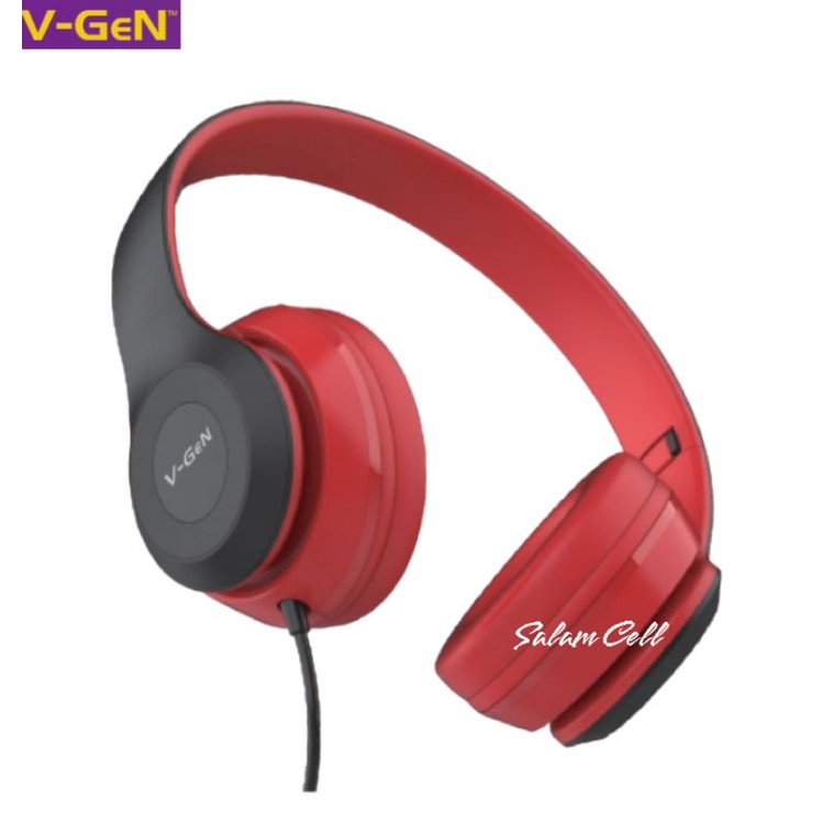 Headset V-Gen VHD1-07 Stereo Sound Original Earphone Headphone Vgen Garansi Resmi