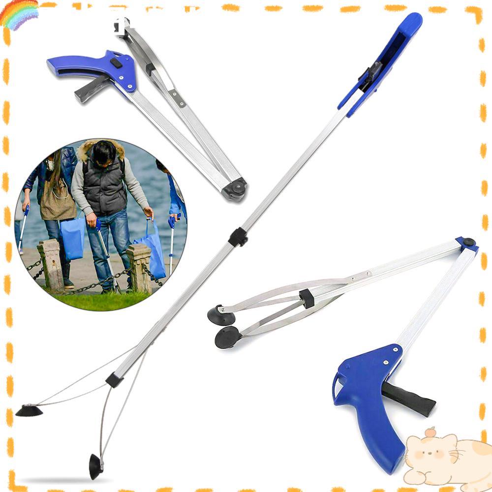 Solighter Litter Picker Perlengkapan Rumah Jangkauan Panjang Rubbish Pick Up Aluminium Alloy Foldable