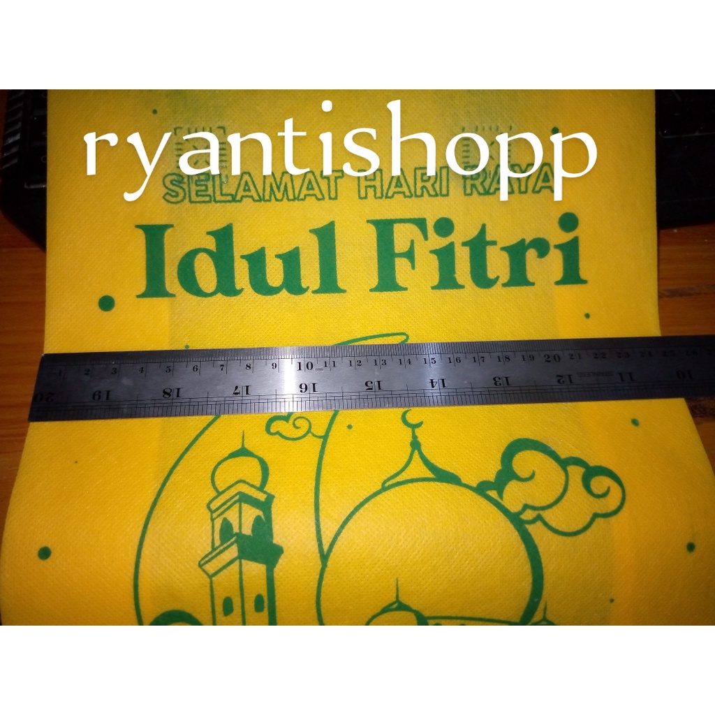 ECER SATUAN | Tas Idul Fitri Uk25x35x8 / 30x40x8 / 38x45x11 dan 35x33x8 Tas Lebaran / Goodie Bag / Spunbond