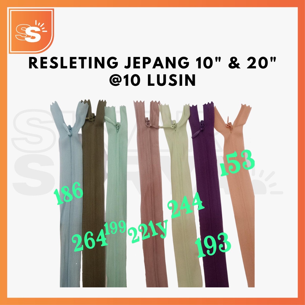 Resleting Jepang 25cm (10 Inch) &amp; 50cm (20 Inch) @10 Lusin