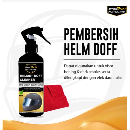 SPECTRUM Helm Cleaner Pembersih Helm Visor Doff Glossy Efek Daun Talas INI_FASHIONKU BISA COD