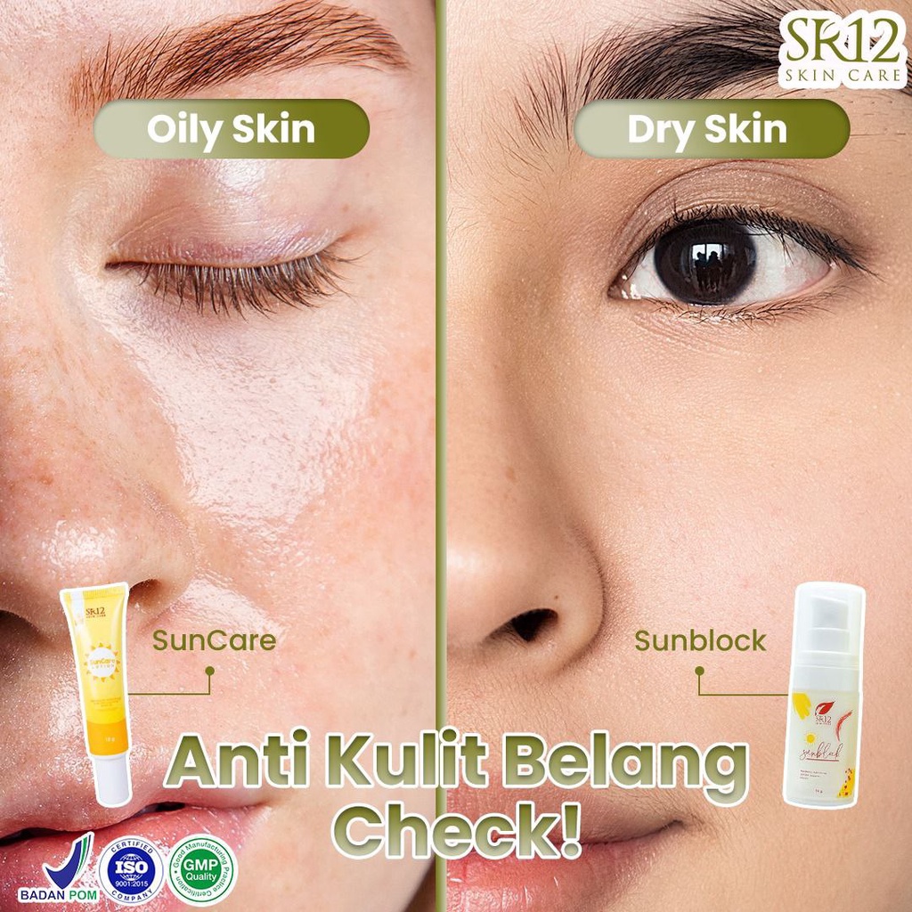 SR12 SUNCARE BPOM / SUNBLOCK SPF 25++ / SUN CARE SR 12 MENJAGA KULIT TETAP SEHAT &amp; LEMBAB / SUNBLOK WAJAH BPOM / SUNSCREEN AMAN
