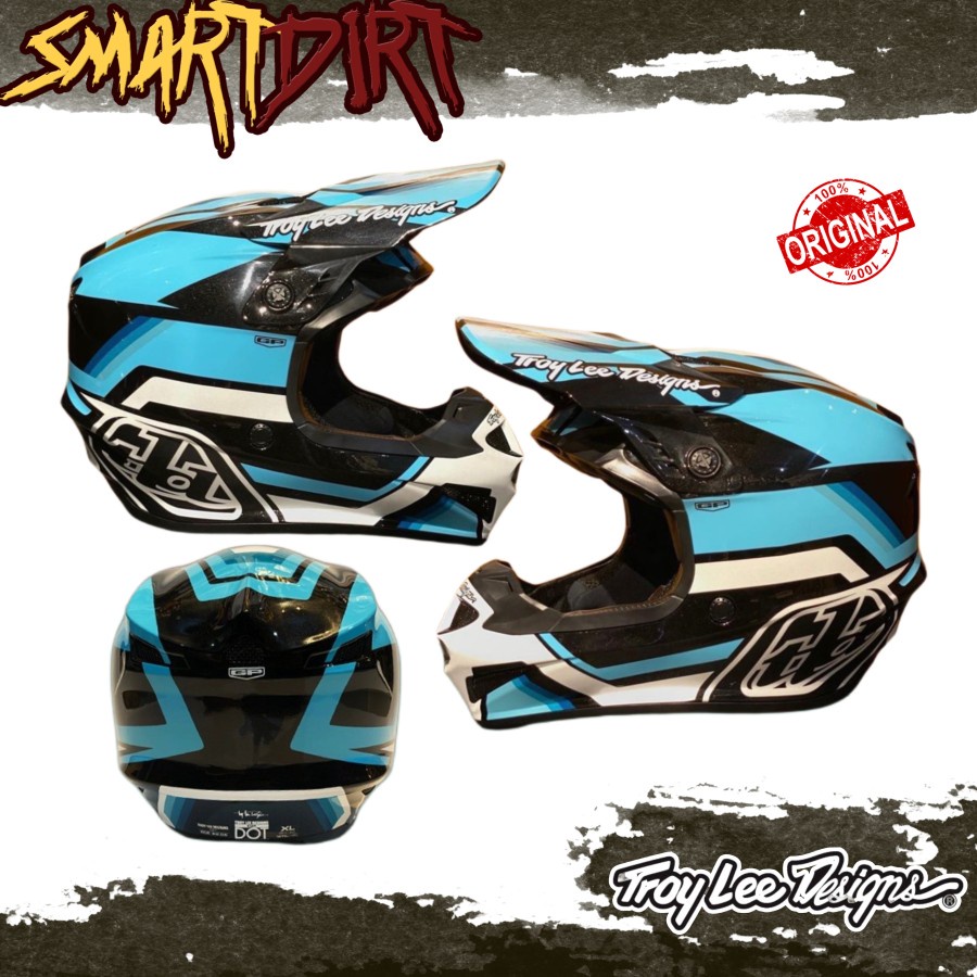 HELM MOTOR TLD GP APEX WATER CHARCOAL HELM TRAIL CROSS TLD ORIGINAL