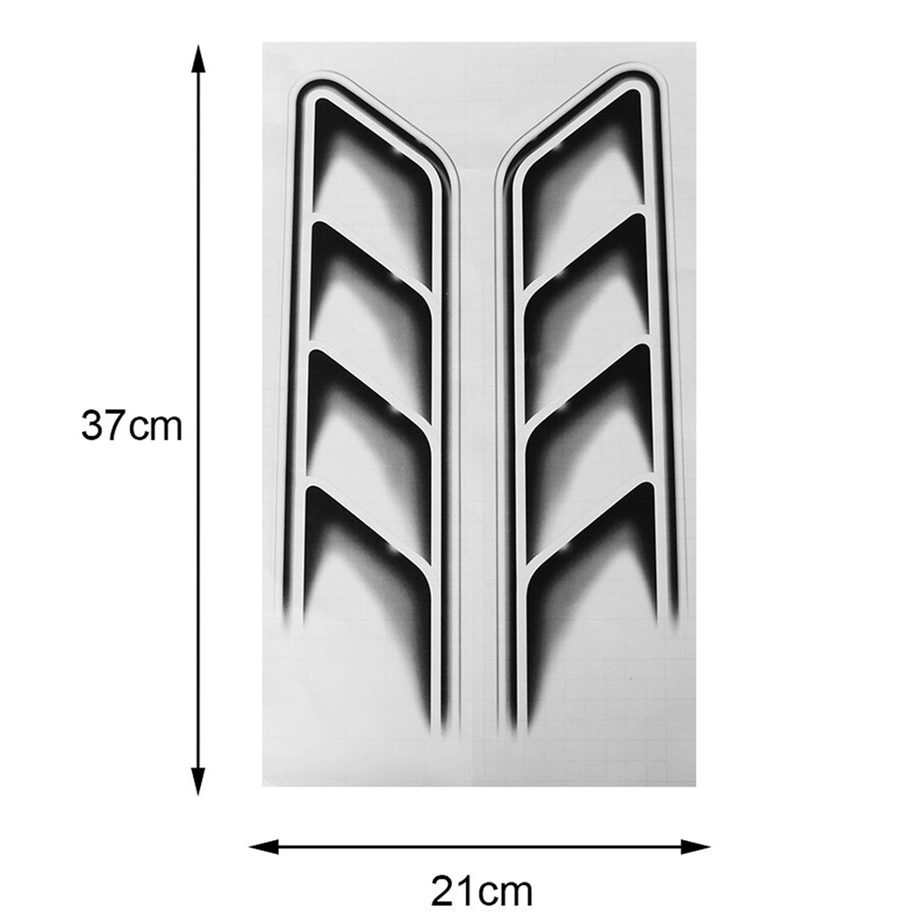 Stiker 3D Air Flow Mobil XJL07