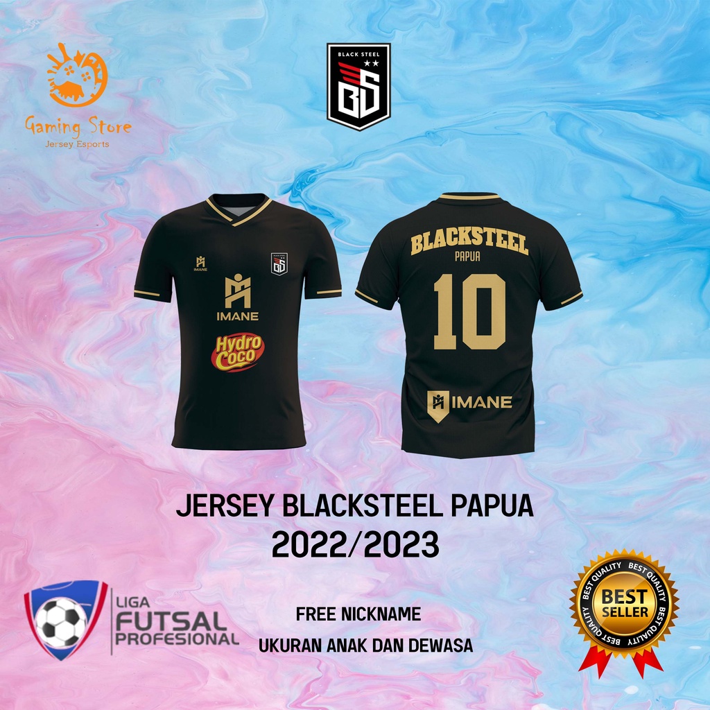 Jersey Blacksteel Papua 2022/23 Terbaru