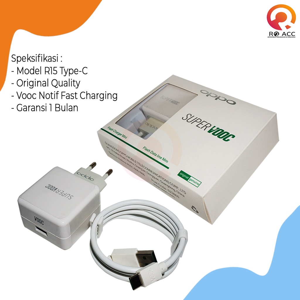 [RO ACC] ORI 99 CHARGER OPPO VOOC R17 FAST CHARGING