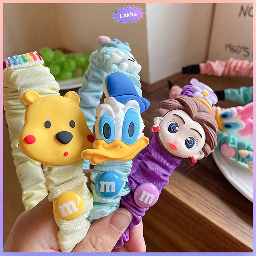 Lakhu Bando Anak Korea Karakter/Bandana Anak Perempuan