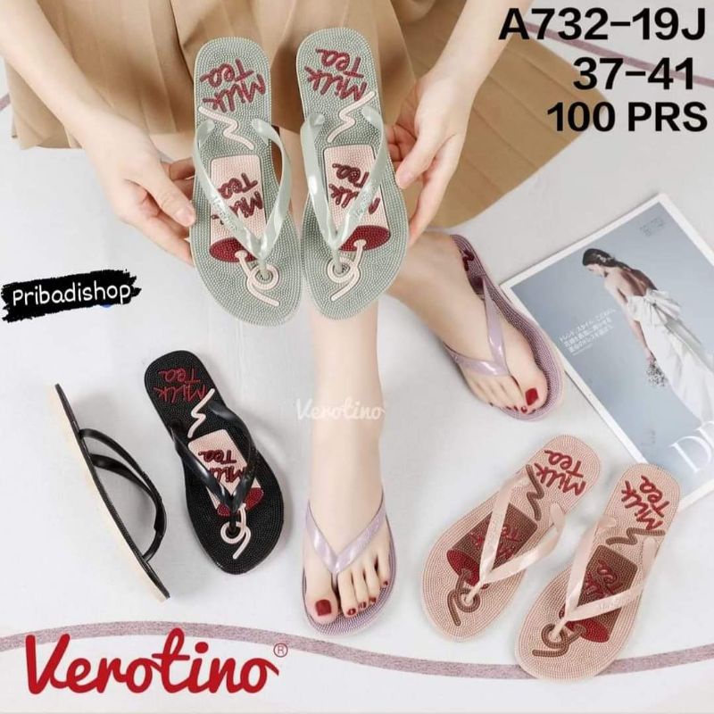 Sandal Jepit Wanita "Milk Tea" Verotino A732