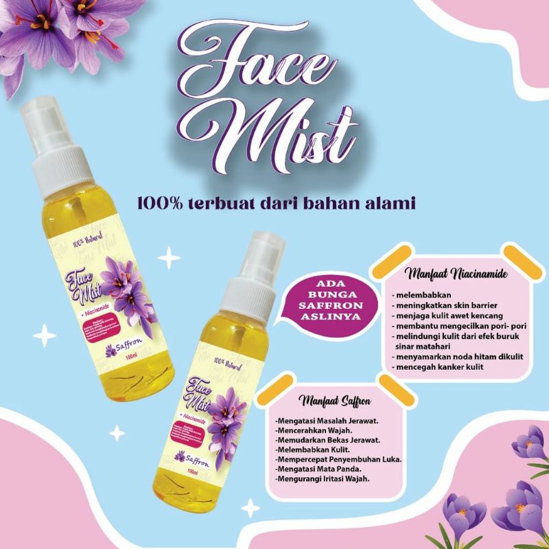 face mist safron with niacinamide 100ml