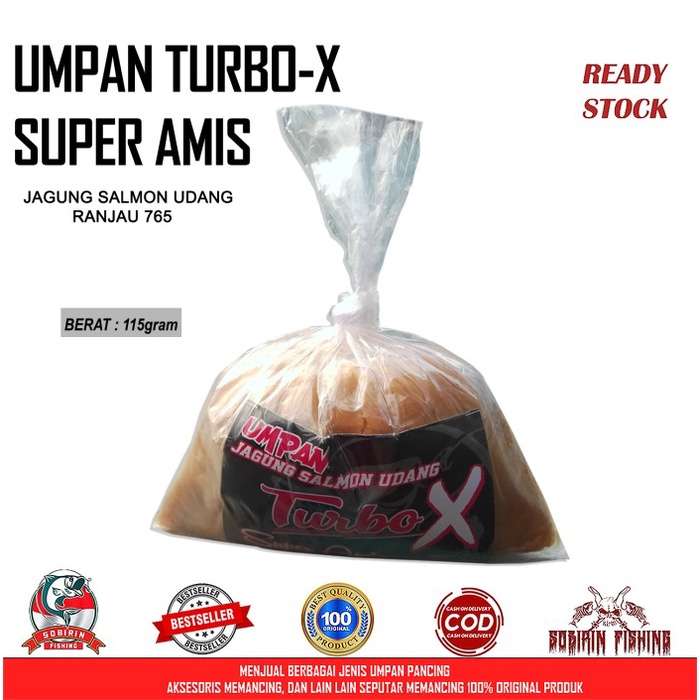 Produk Terbaru Umpan Jadi Turbo X Jagung Salmon Udang Super Amis Ranjau 765