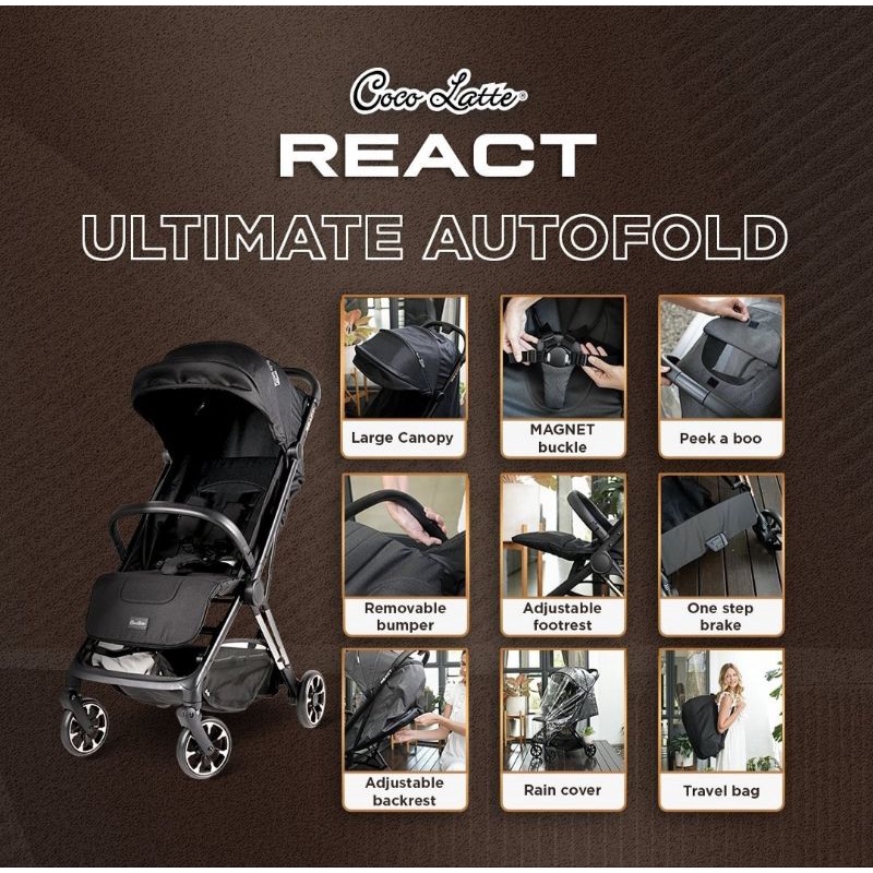 STROLLER COCOLATTE REACT MURAH