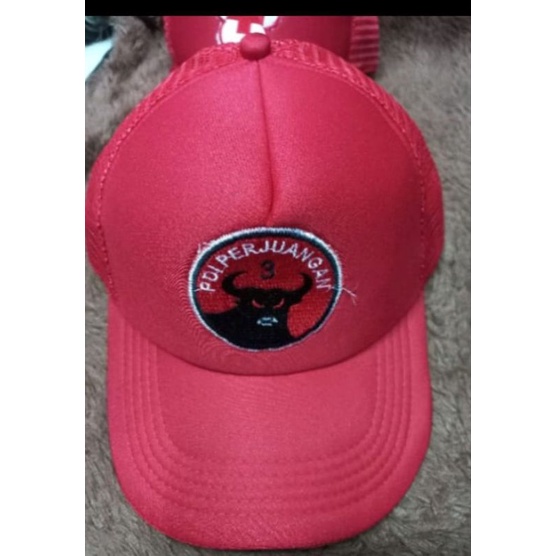 topi partai pdi#topi murah pdi