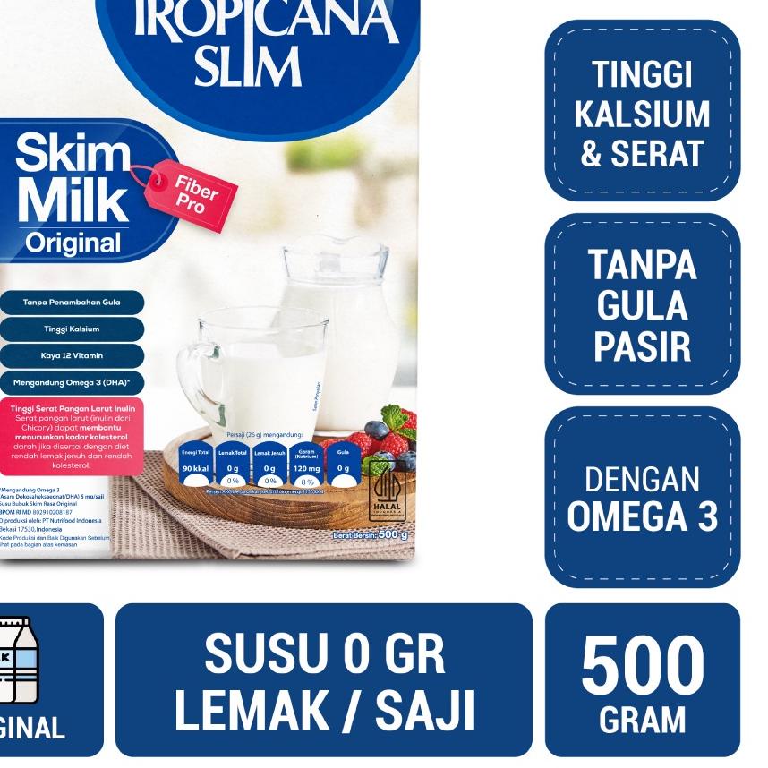 

Diskon | [KI3] | Tropicana Slim Susu Skim Fiber Pro Plain 500gr - Bantu Turunkan Kolesterol