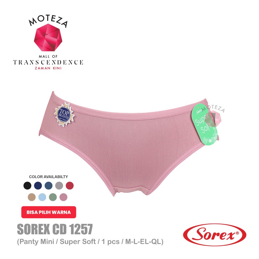 BISA PILIH WARNA Sorex Celana Dalam Wanita - CD 1257 - Mini Panty - Super Soft - M - XXL