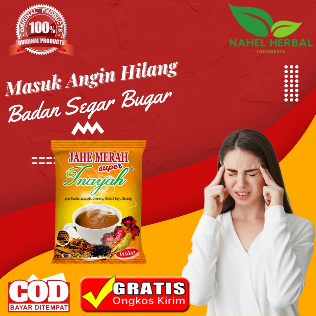 Diskon OBAT HERBAL MUAL MASUK ANGIN AMPUH UNTUK ANAK DAN DEWASA EFEKTIF KIMIA CINA - JAHE MERAH SUPE