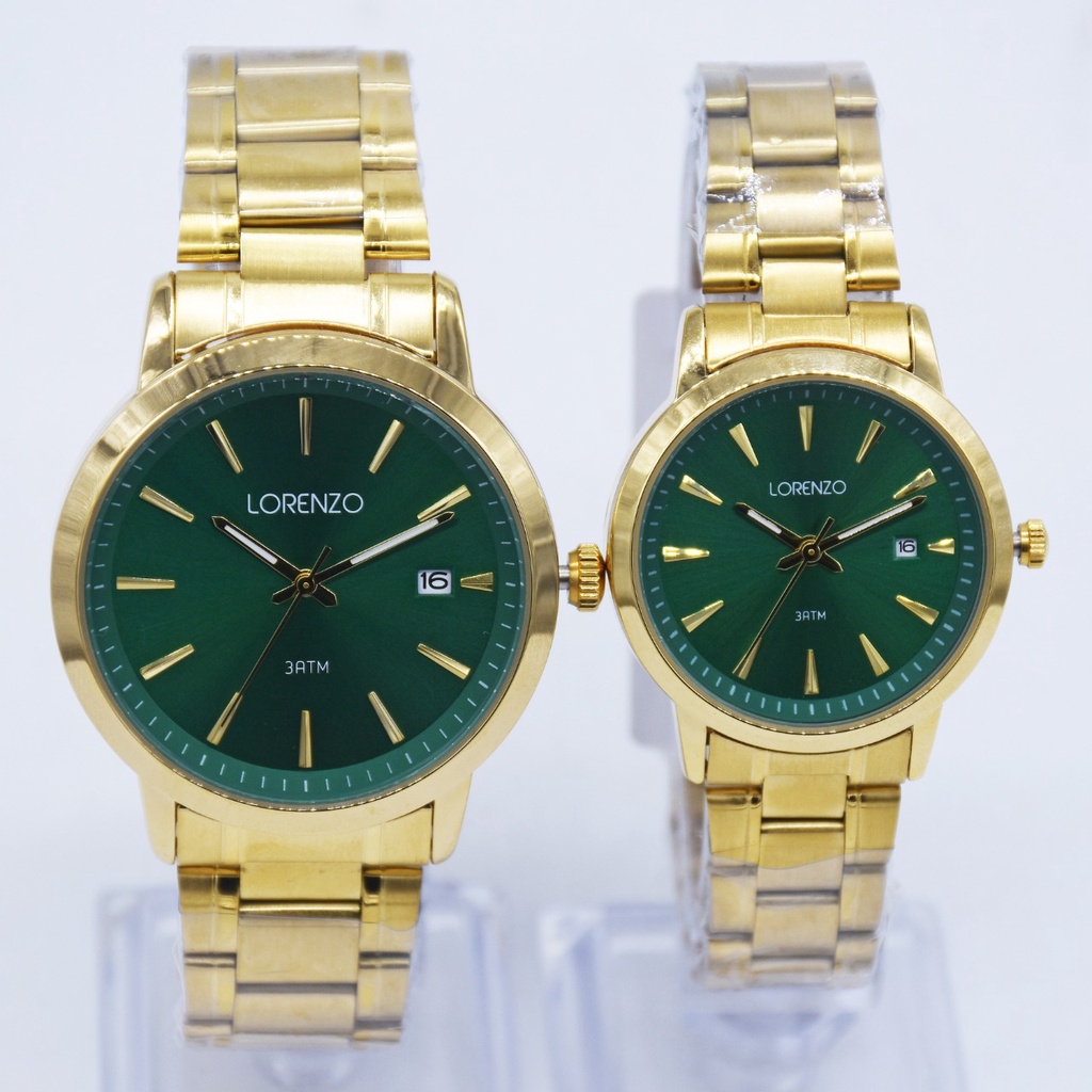 JAM TANGAN CAUPLE LORENZO 5108M 5108L 5108 ORIGINAL FREE BOX
