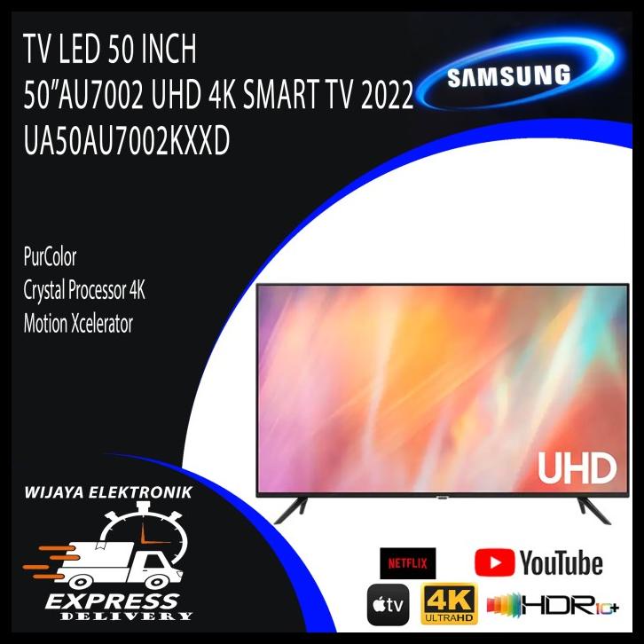 Tv Led 50 Inch Samsung 50Au7002 Uhd 4K Smart Tv 2022
