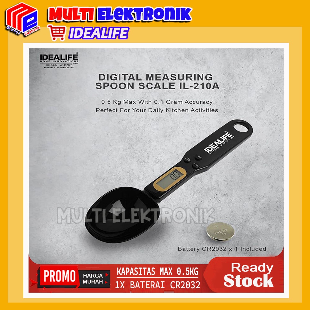 Timbangan Sendok Idealife IL–210A / Digital Measuring Spoon Scale 0.5Kg