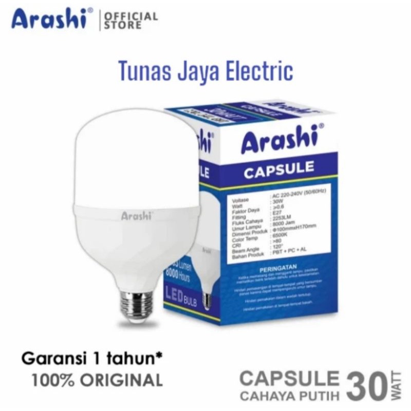 ARASHI Lampu LED Capsule 30W CDL (GARANSI 1 Tahun)