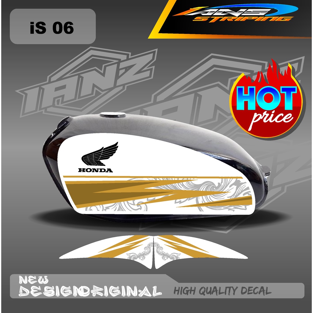 STRIPING CB 100 STANDART / STIKER CB 100 CUSTOM HOLOGRAM DAN NON HOLOGRAM IS06