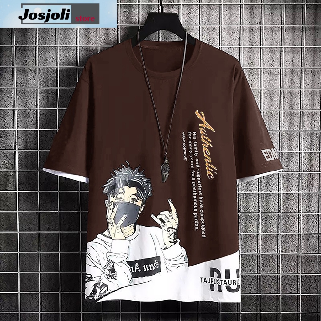 JOSJOLI_STORE/Baju Oblong Taurus/Pakaian Pria Dewasa Lengan Pendek/M L XL