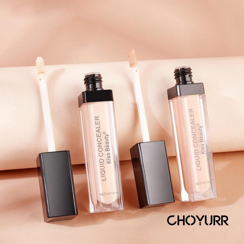 【COD】Krim Concealer Cair 2 Warna Tahan Lama Full Cover Long Lasting Moisturizing Liquid Foundation Face Concealer Light Mist Smooth-CH