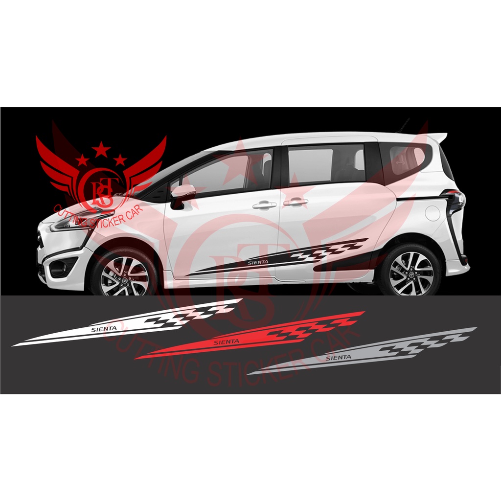 cutting sticker mobil sienta striping cutting sticker mobil toyota sienta terbaru all tipe