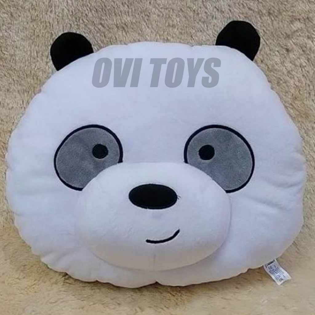 Bantal Boneka We Bare Bears Bear Lembut Lucu Ukuran 40cm Berlabel SNI